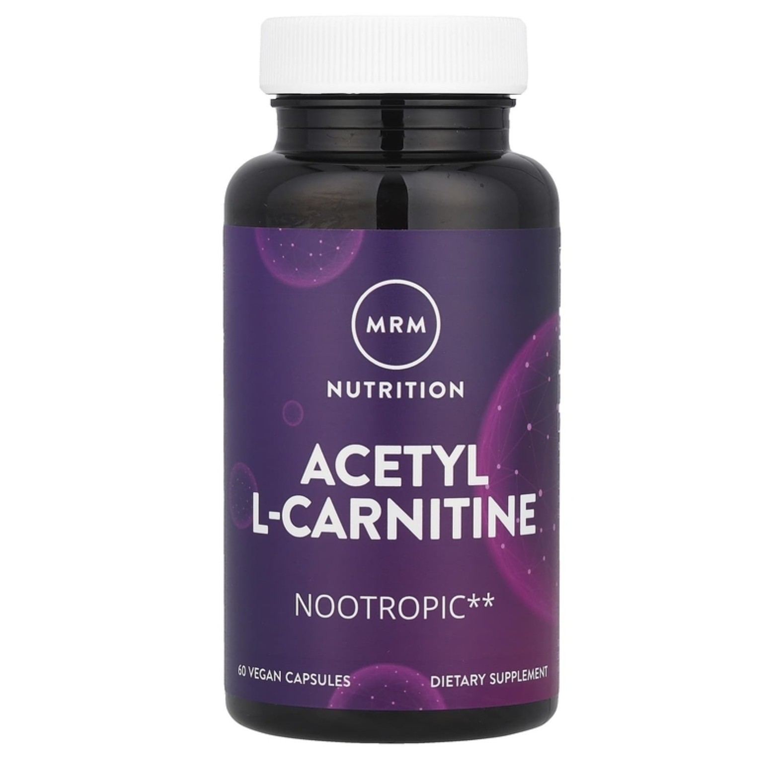 MRM Nutrition, Nutrition, ацетил-L-карнитин, 60 веганских капсул