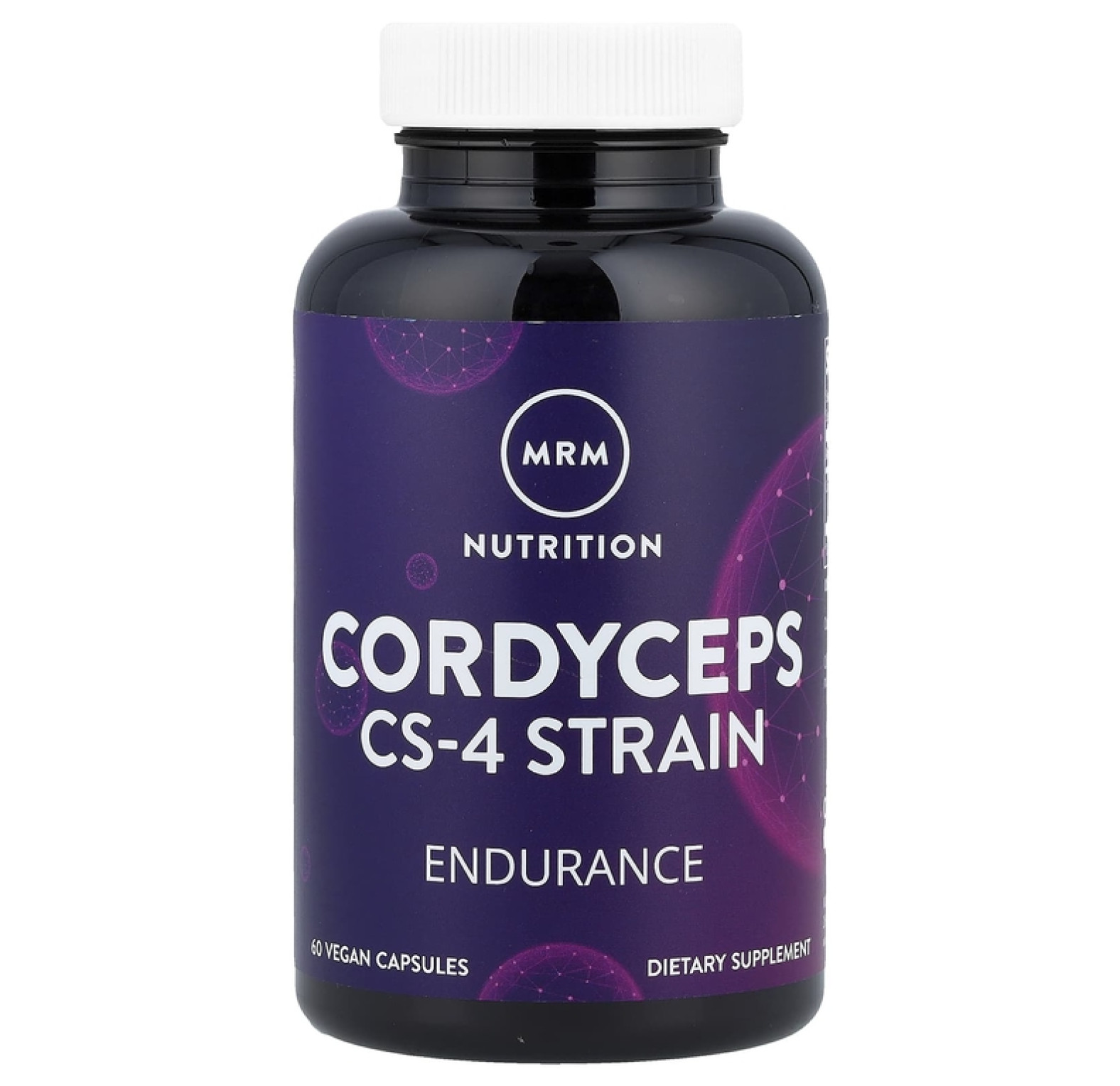 MRM Nutrition, кордицепс, штамм CS-4, 60 веганских капсул (750 мг в 1 капсуле)