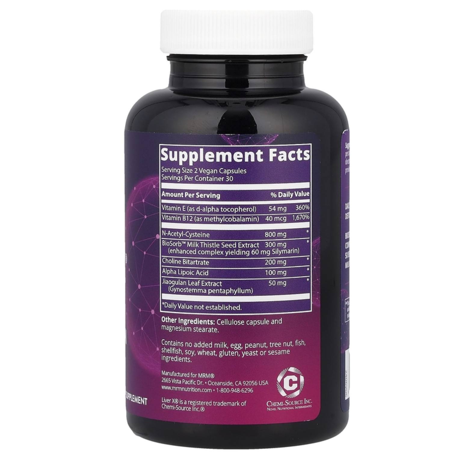 MRM Nutrition, Liver X®, 60 веганских капсул