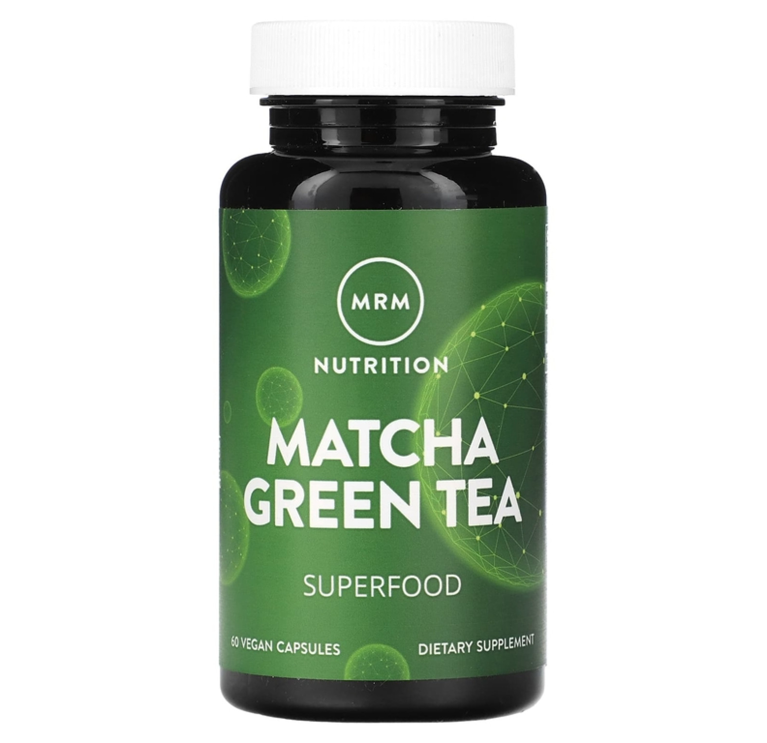 MRM Nutrition, Зеленый чай матча, 60 веганских капсул (500 мг на капсулу)