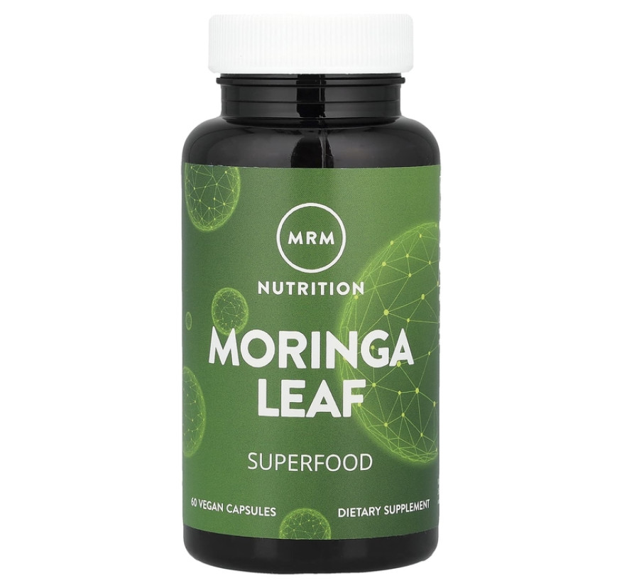 MRM Nutrition, листья моринги, 60 веганских капсул (600 мг в 1 капсуле)