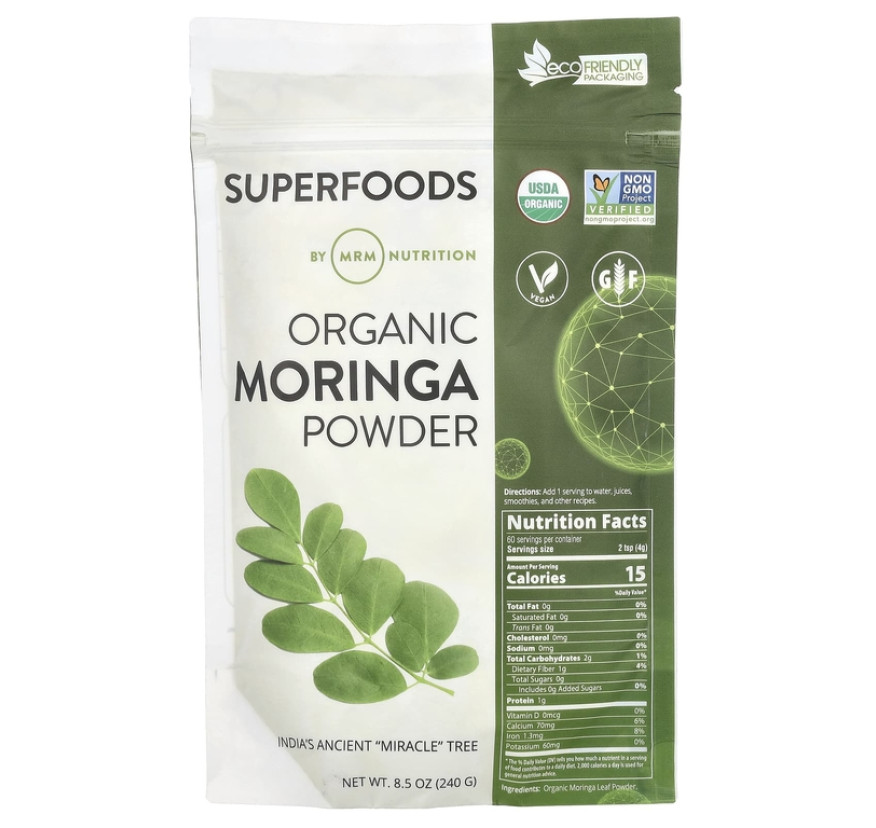 MRM Nutrition, органический порошок из моринги, 240 г