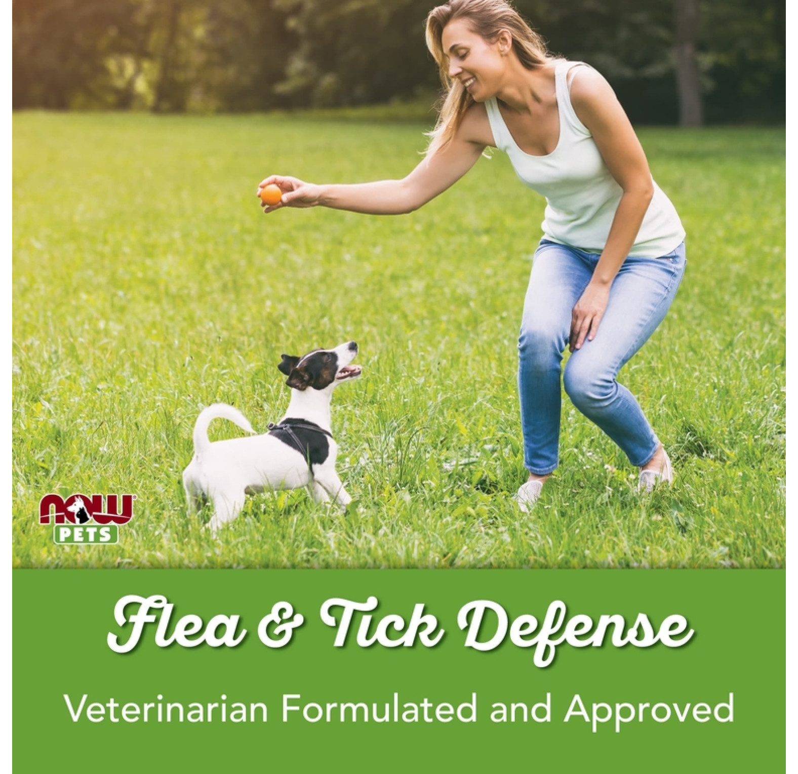 NOW Foods, Pets, спрей от блох и клещей для собак, 237 мл