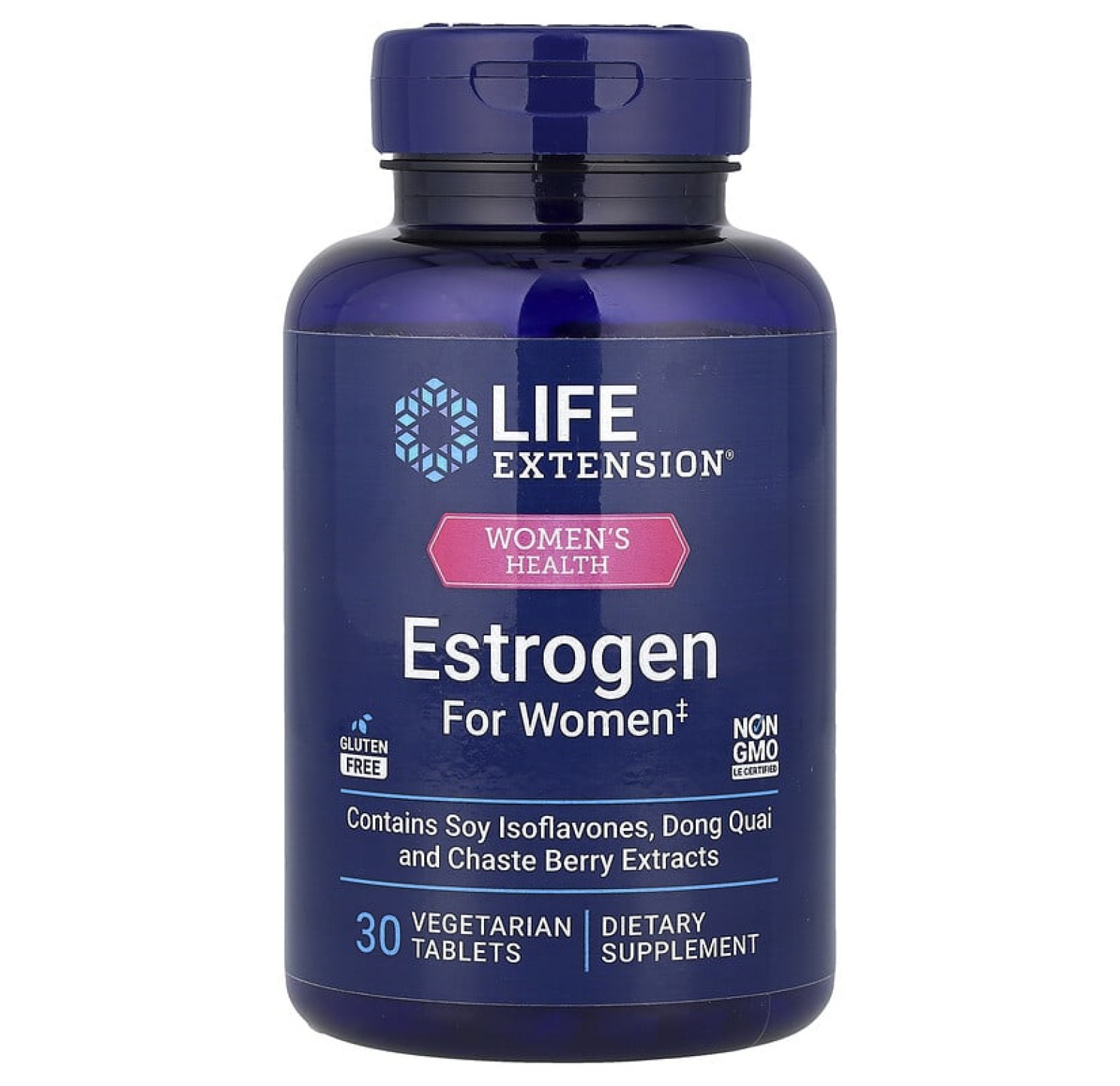 Life Extension, Women's Health, эстроген для женщин, 30 вегетарианских таблеток
