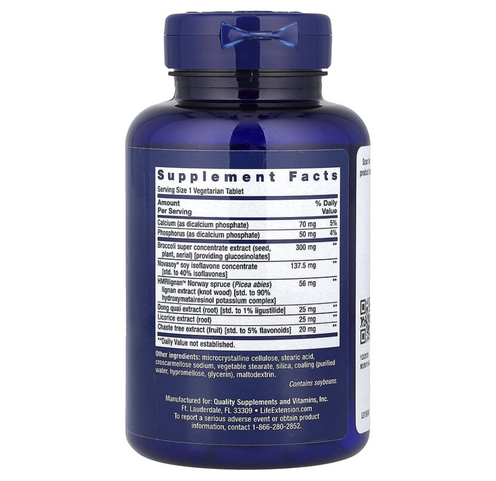 Life Extension, Women's Health, эстроген для женщин, 30 вегетарианских таблеток