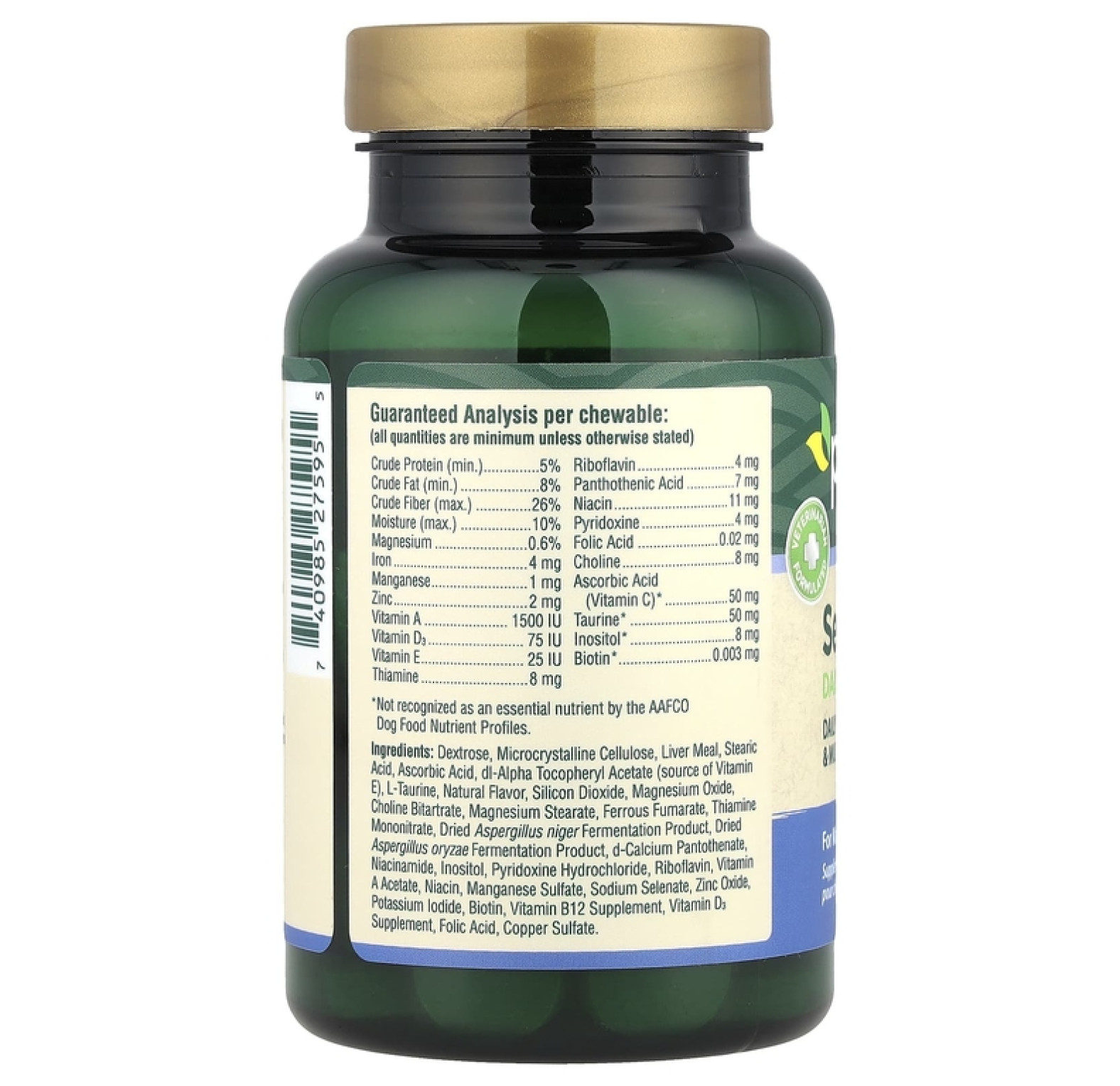 petnc NATURAL CARE, Натуральный уход за домашними животными, многодневная формула для взрослых собак, для взрослых собак, со вкусом печенки, 60 жевате