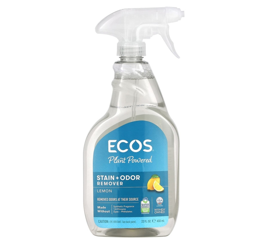 Earth Friendly Products, Ecos, Средство для удаления пятен и запахов, лимон, 22 жидких унции (650 мл)