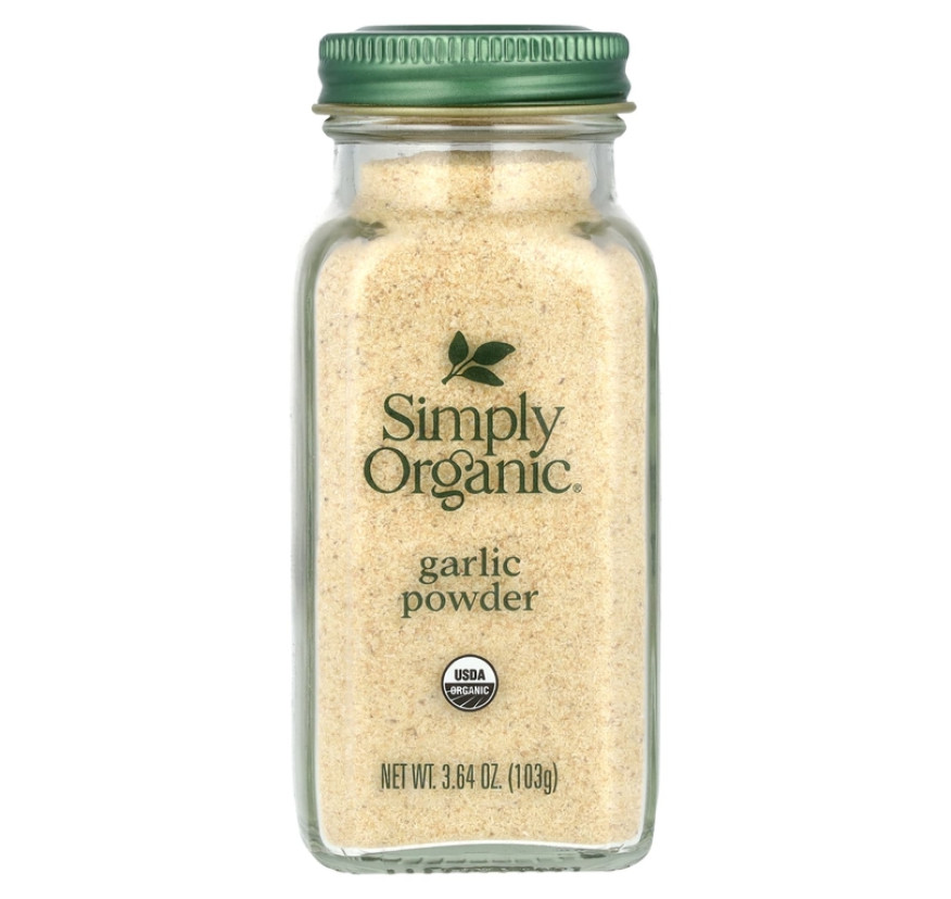 Simply Organic, чесночный порошок, 103 г (3,64 унции)