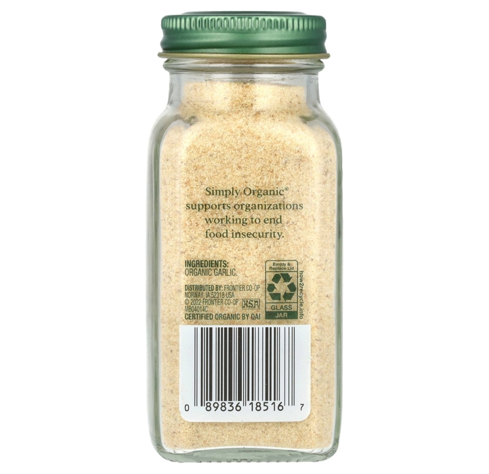 Simply Organic, чесночный порошок, 103 г (3,64 унции)