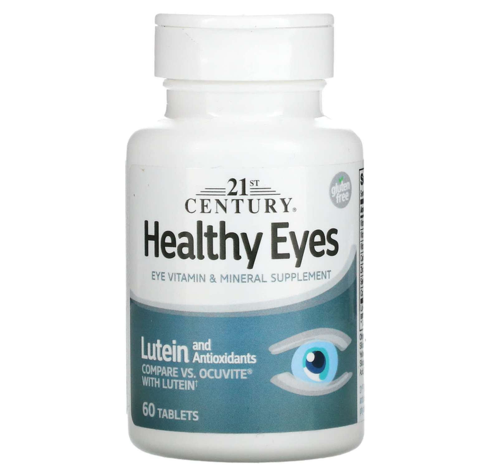 21st Century, Healthy Eyes, комплекс для здоровья глаз с лютеином и антиоксидантами, 60 таблеток