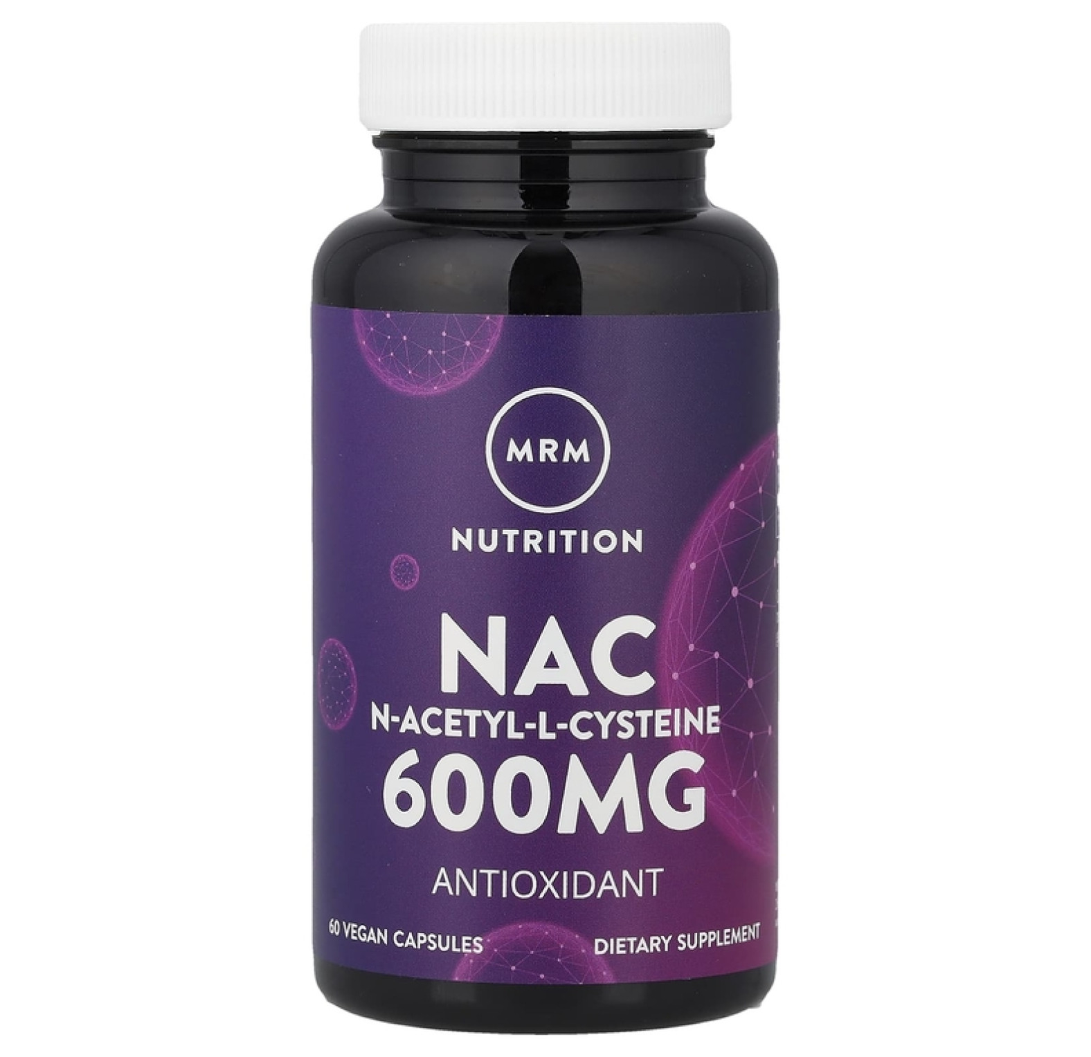 MRM Nutrition, Nac, N-ацетил-L-цистеин, 600 мг, 60 веганских капсул