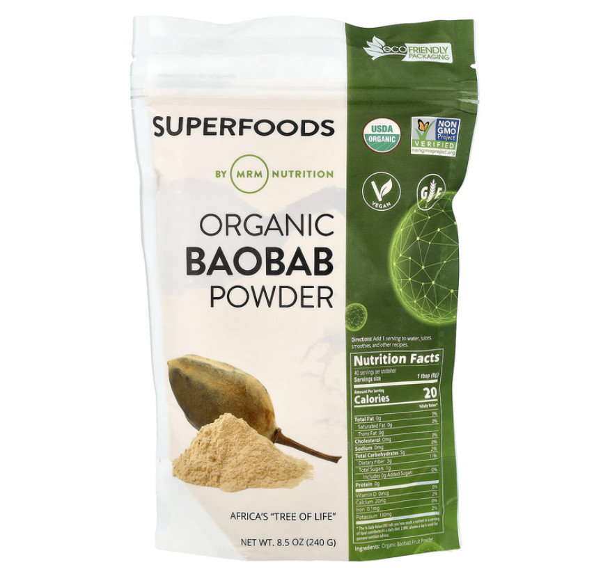 MRM Nutrition, порошок из органического баобаба, 240 г (8,5 унции)