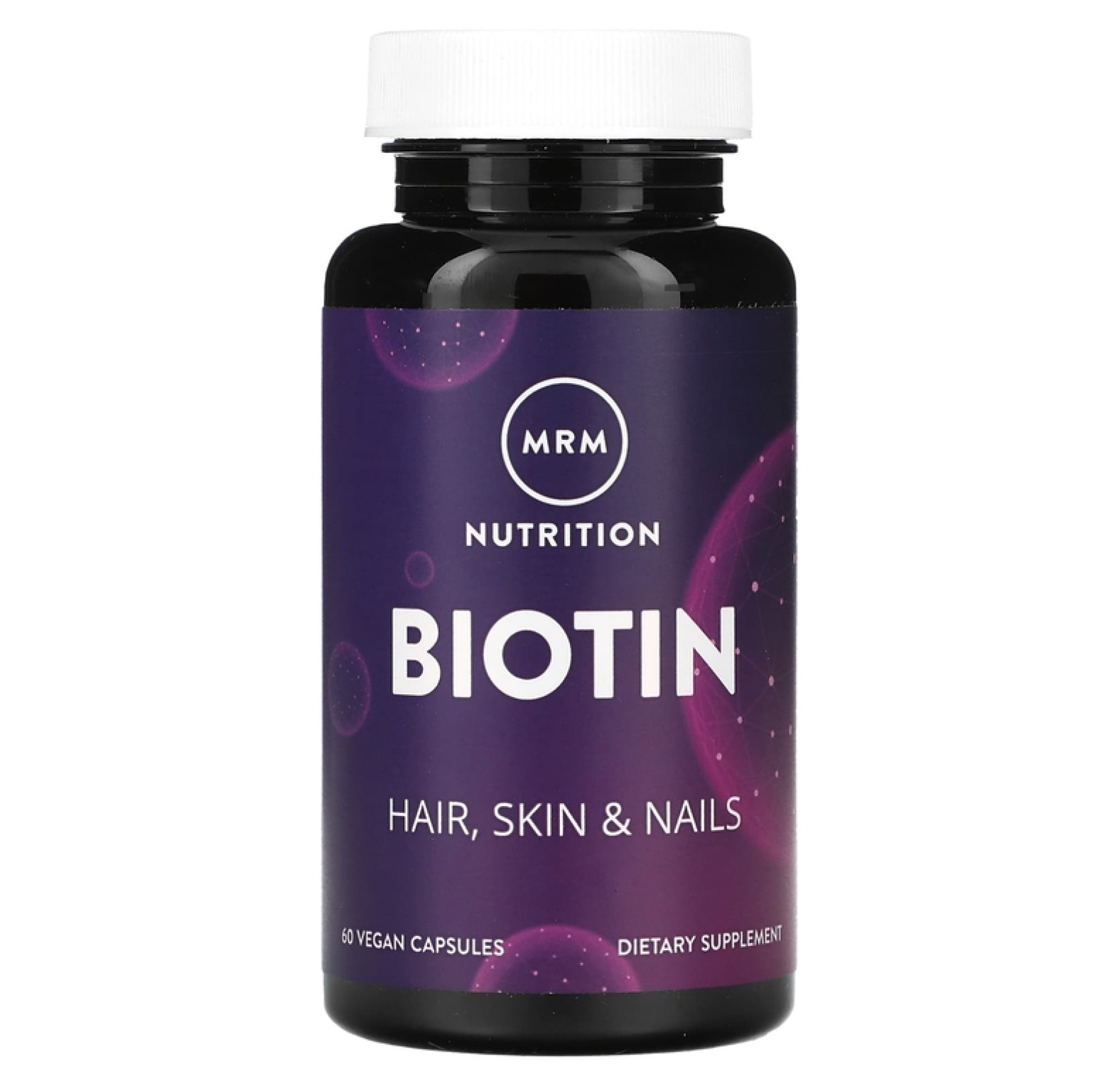 MRM Nutrition, Биотин, 60 веганских капсул (5000 мкг в каждой капсуле)