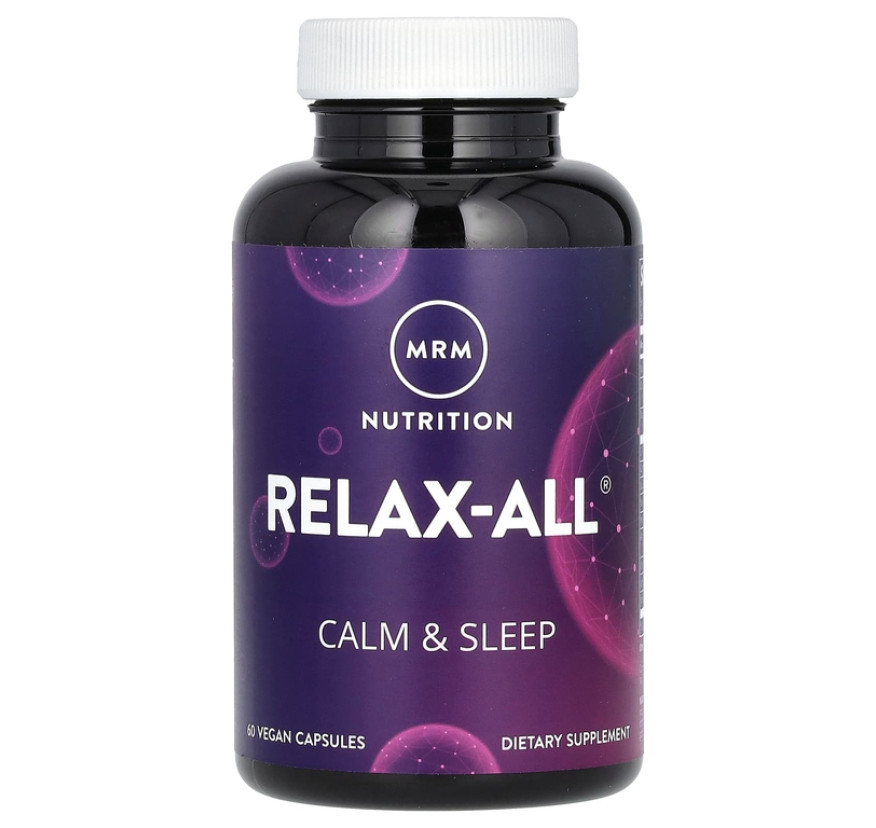 MRM Nutrition, Relax-All, средство для успокоения и сна, 60 веганских капсул