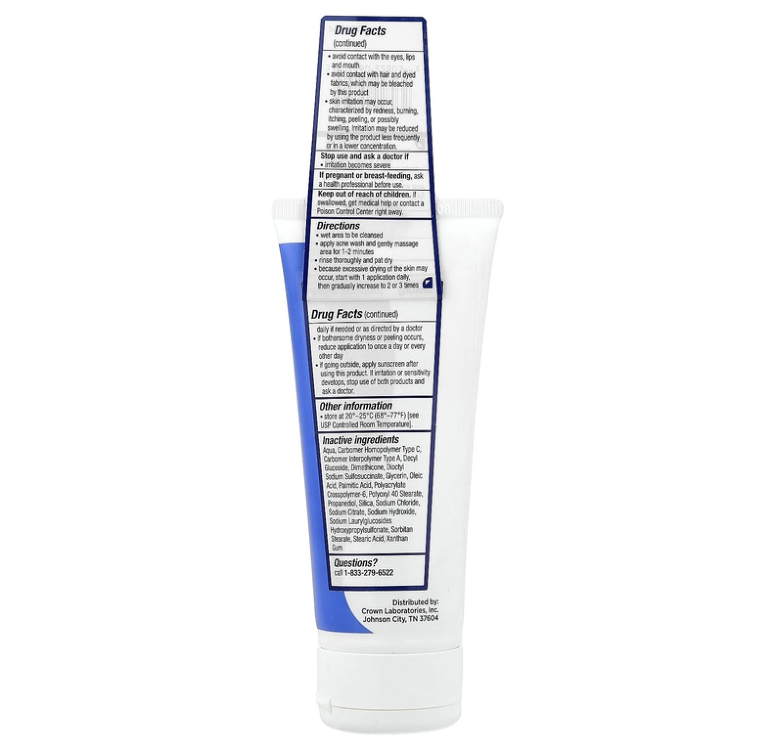 PanOxyl, очищающая пенка от акне, для лица и тела, максимальная эффективность, 85 г (3 унции)