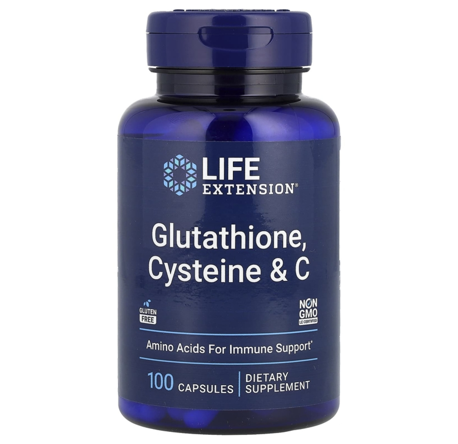 Life Extension, глутатион, цистеин и витамин С, 100 капсул
