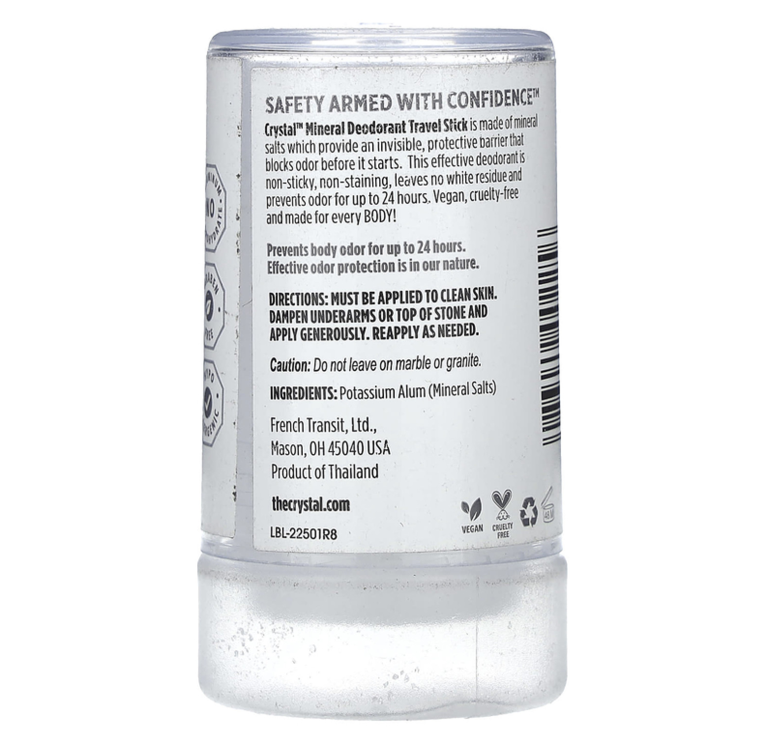 CRYSTAL, минеральный дезодорант-карандаш, без запаха, 40 г (1,5 унции)