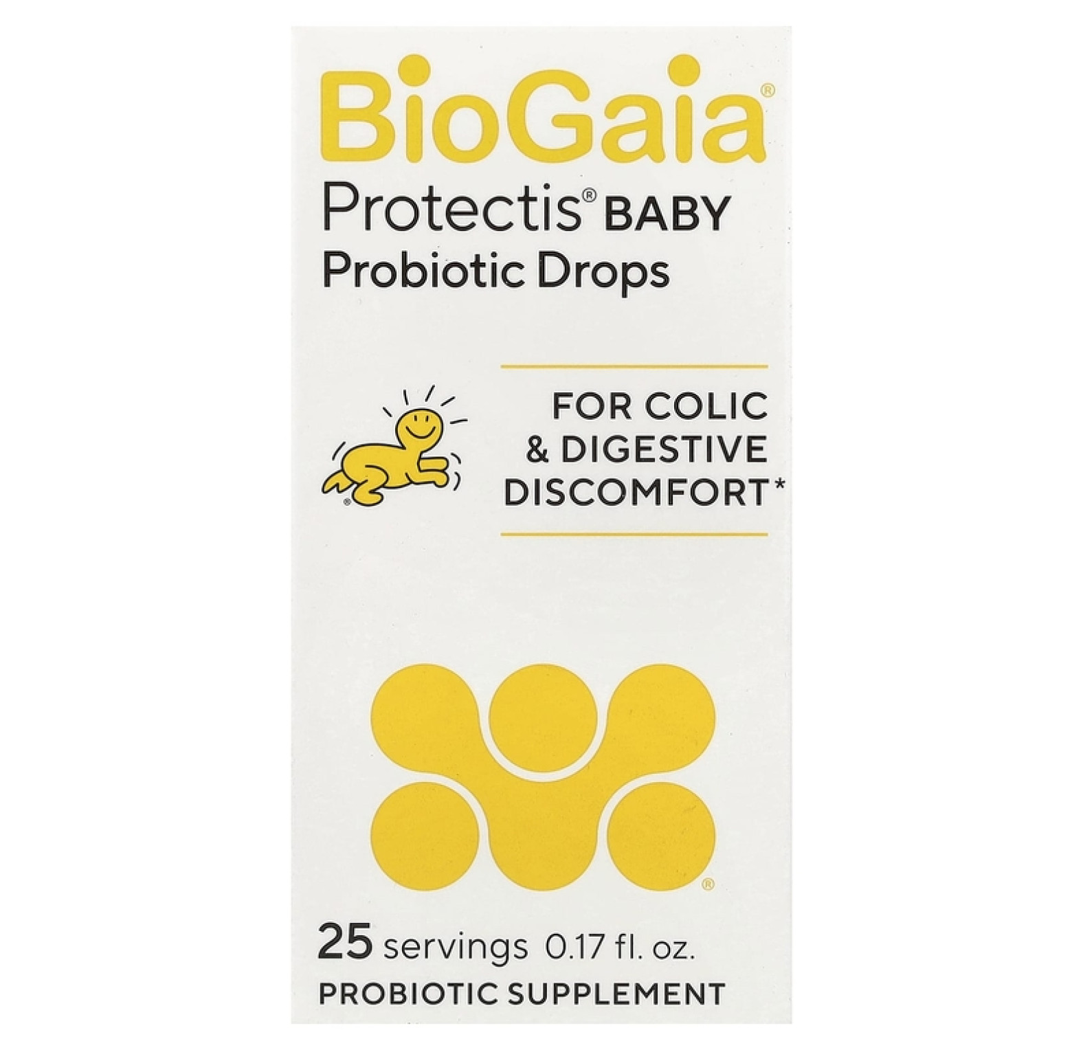 BioGaia, Protectis Baby, пробиотик в каплях для детей, 100 млн КОЕ, 5 мл (0,17 жидк. унции)