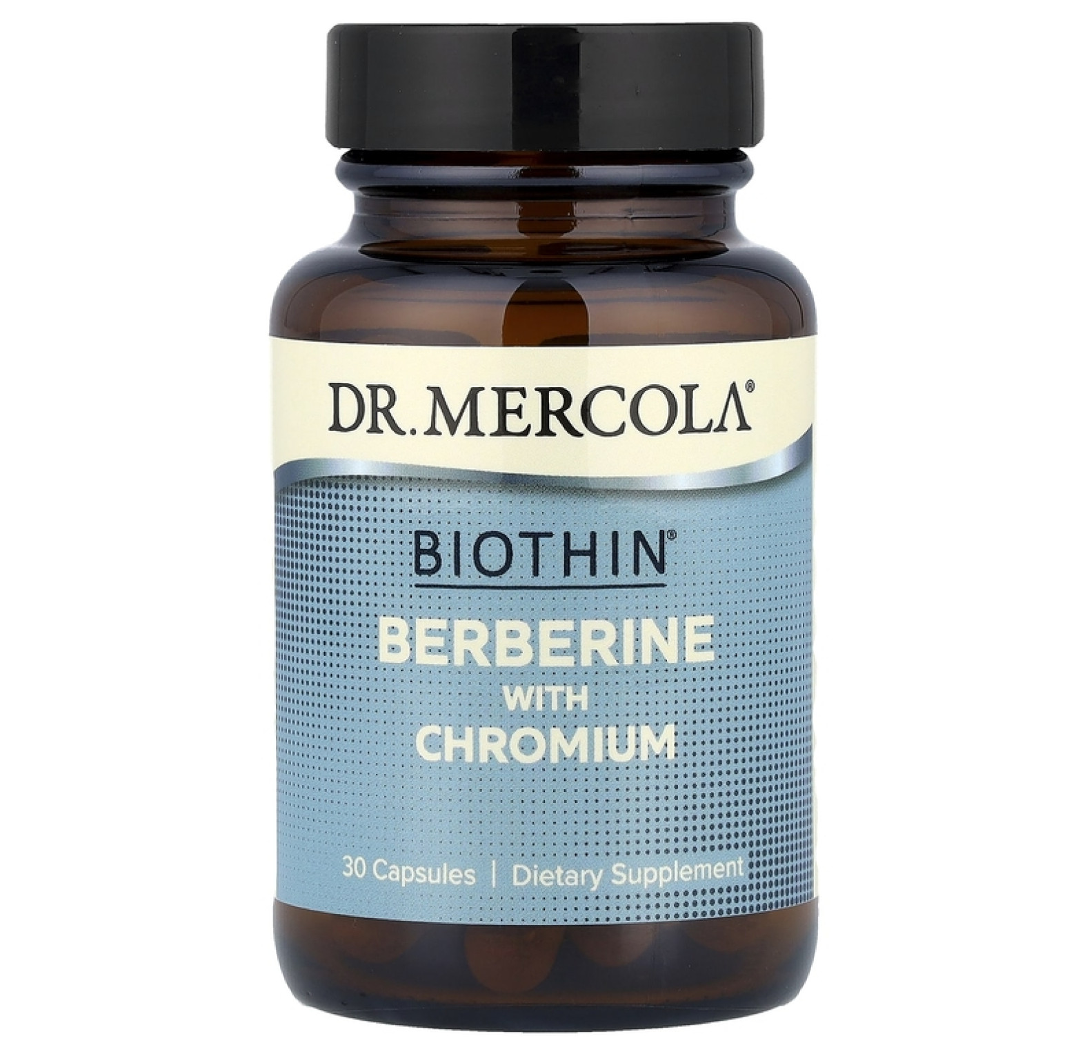 Dr. Mercola, Biothin®, берберин с хромом, 30 капсул