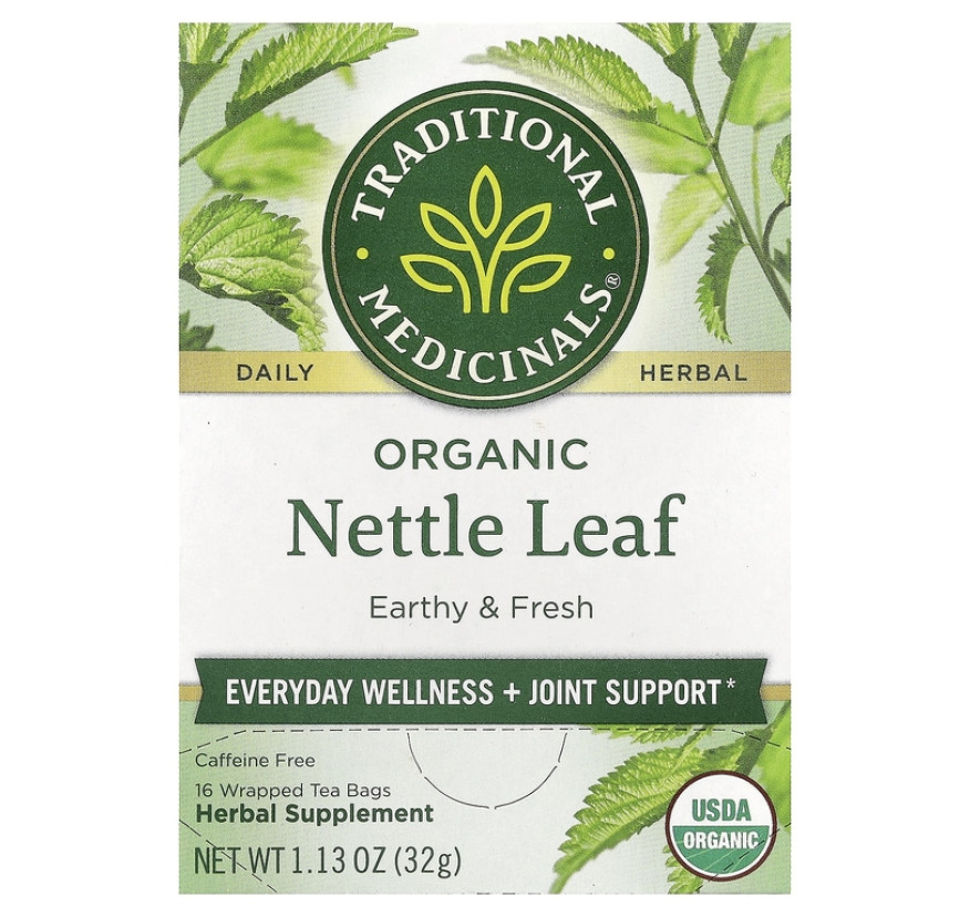Traditional Medicinals, листья органической крапивы, без кофеина, 16 чайных пакетиков, 32 г (1,13 унции)