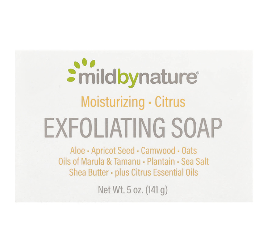 Mild By Nature, отшелушивающее кусковое мыло, с цитрусовым ароматом, 141 г (5 унций)
