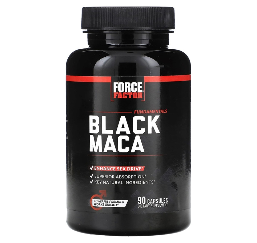 Force Factor, Fundamentals, чёрная мака, 90 капсул