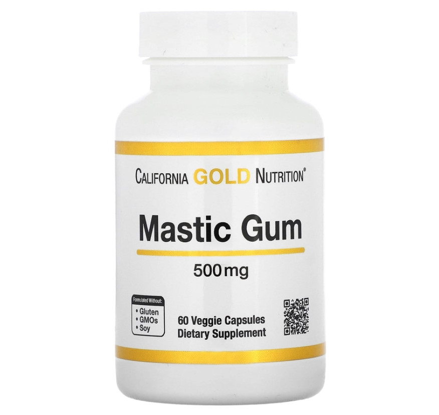 California Gold Nutrition, мастиковая смола, 500 мг, 60 растительных капсул