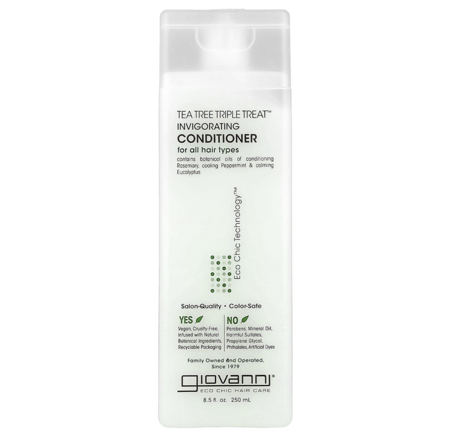 Giovanni, Tea Tree Triple Treat™, тонизирующий кондиционер, для всех типов волос, 250 мл (8,5 жидк. унции)