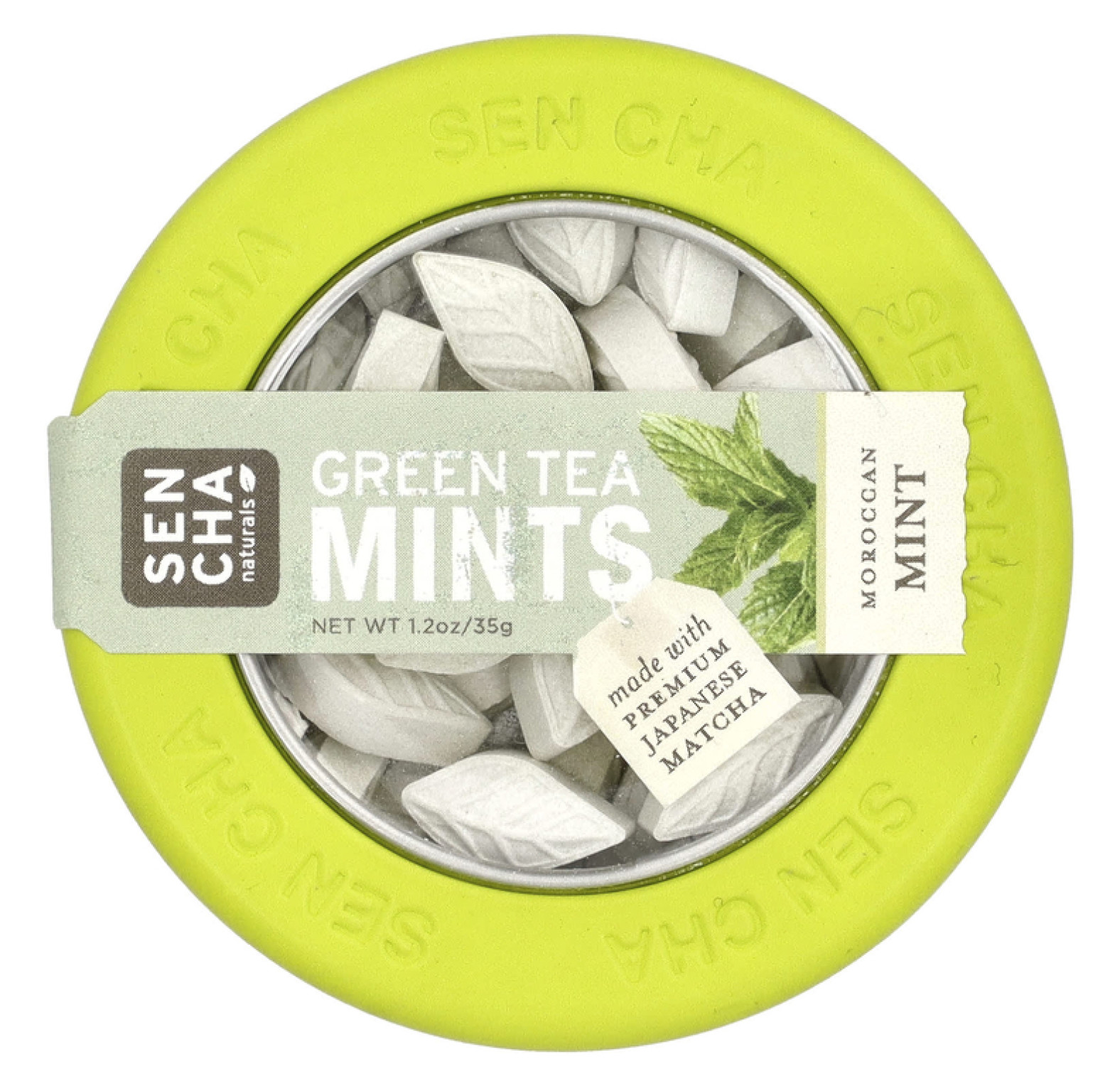Sencha Naturals, Мятные леденцы с зеленым чаем, марокканские мятные леденцы, 1,2 унции (35 г)