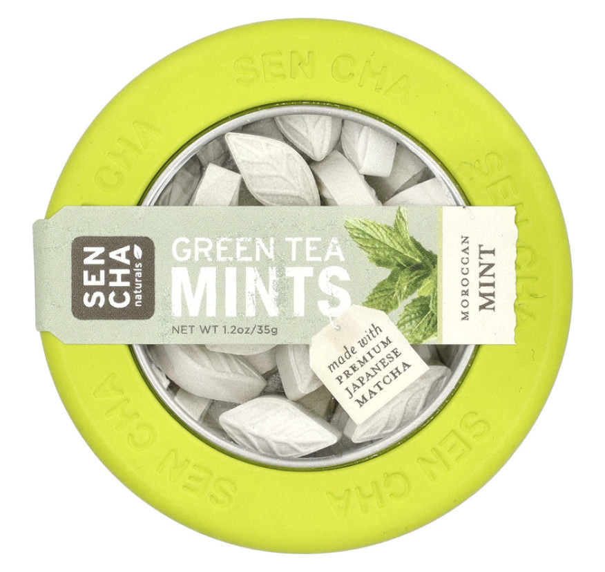 Sencha Naturals, Мятные леденцы с зеленым чаем, марокканские мятные леденцы, 1,2 унции (35 г)