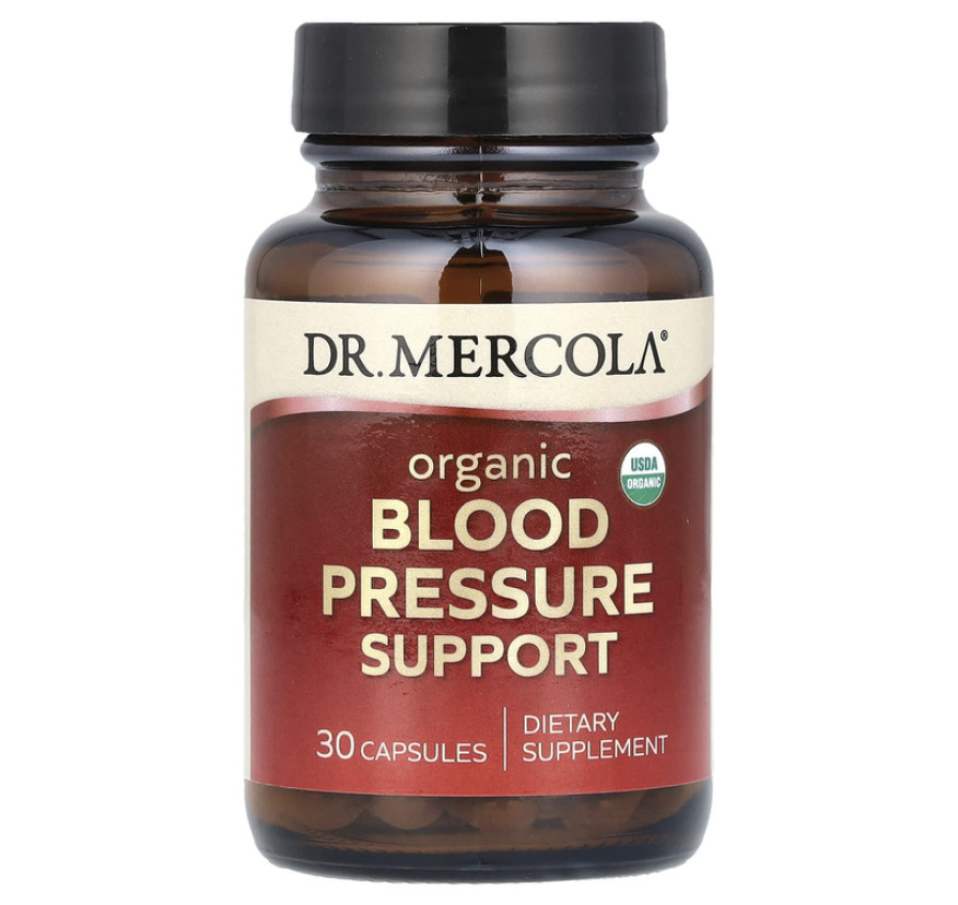 Dr. Mercola, органический продукт для поддержки артериального давления, 30 капсул