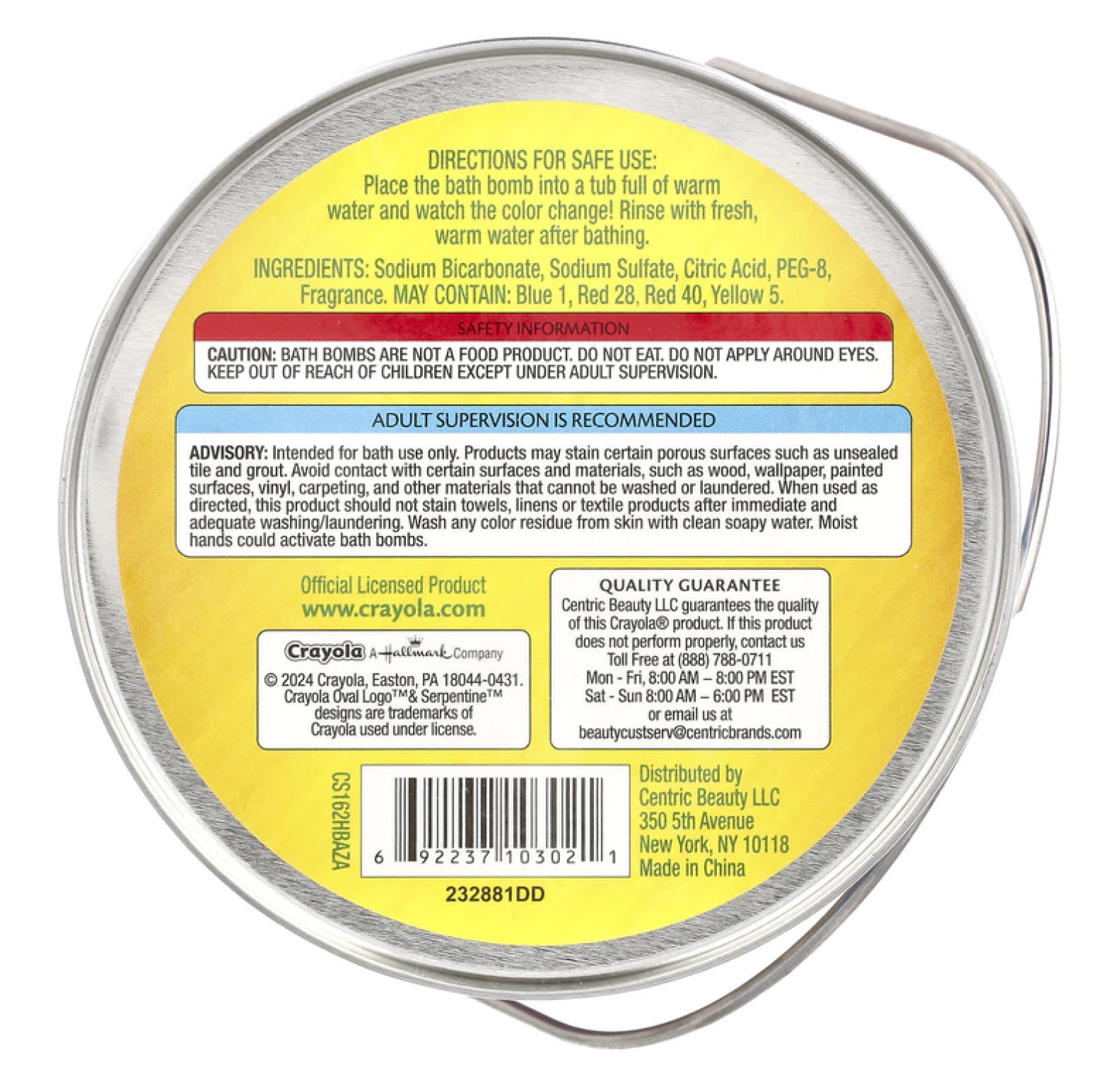 Crayola, бомбочки для ванной, для детей от 3 лет, с ароматом винограда, лимона, сладкой ваты и жвачки, 8 штук, 320 г (11,29 унции)