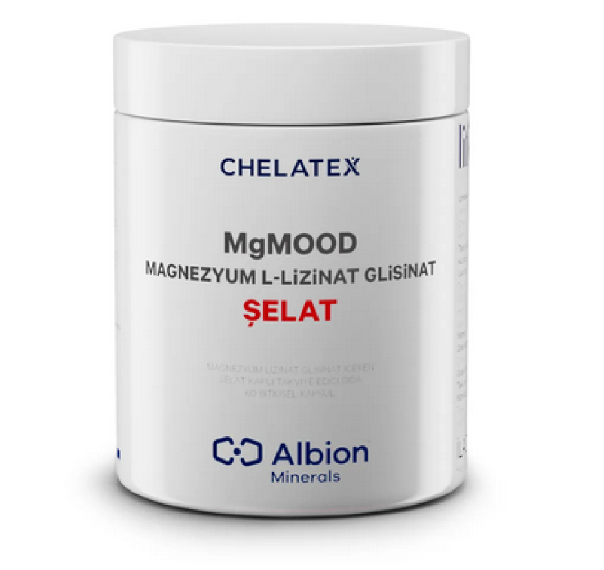 Chelatex, MgMood, Хелат L-лизината и глицината магния, 60 капсул