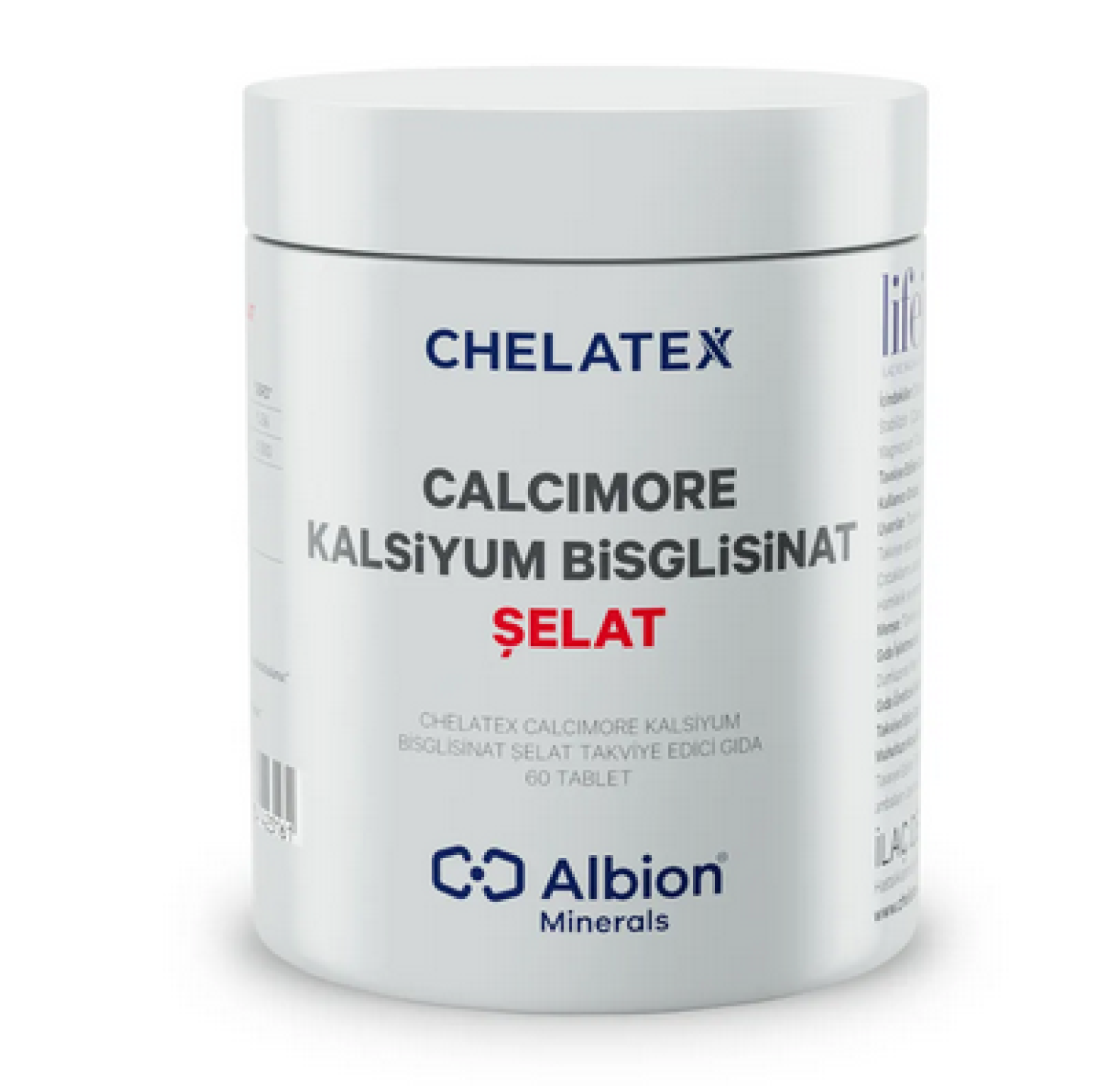 Chelatex, Calcimore, Хелат бисглицината кальция, 60 таблеток