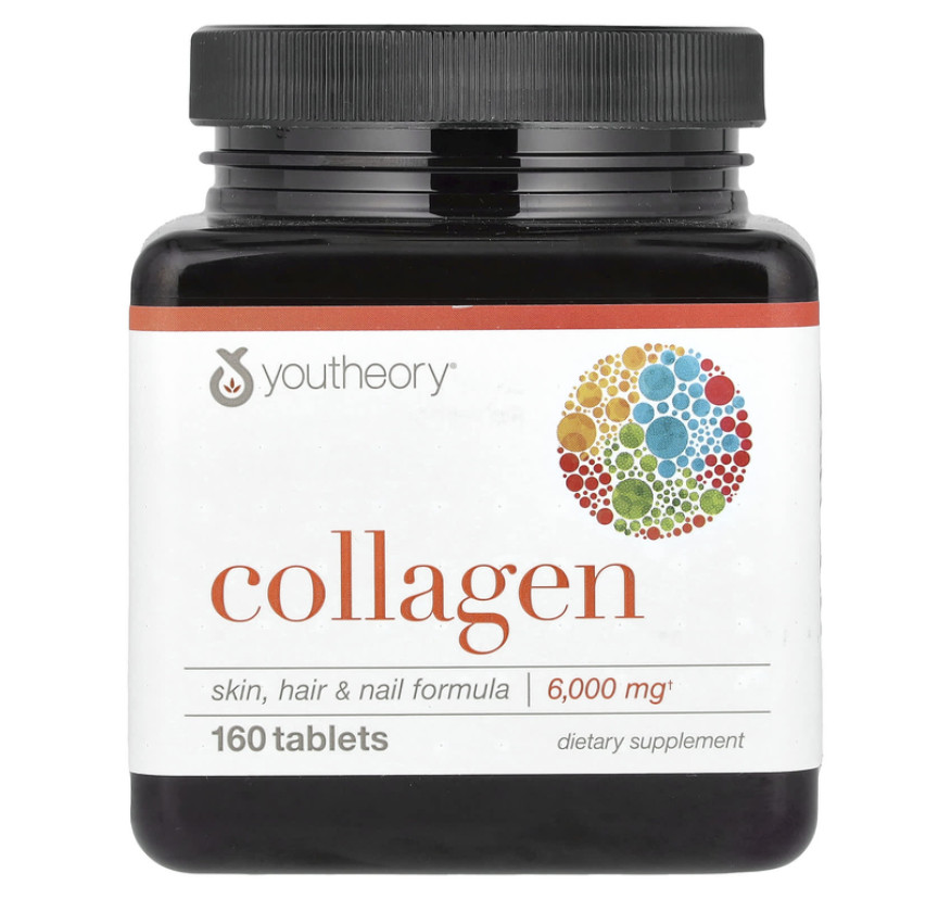 Youtheory, коллаген, 160 таблеток