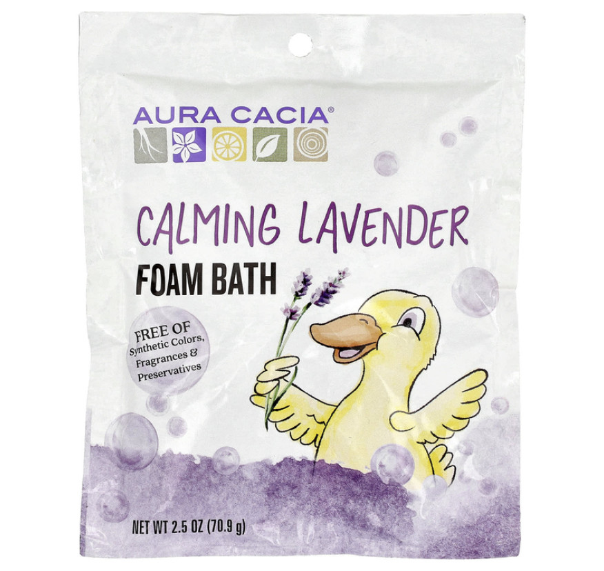 Aura Cacia, пена для ванны c расслабляющим эффектом, аромат лаванды, 70,9 г (2,5 унции)