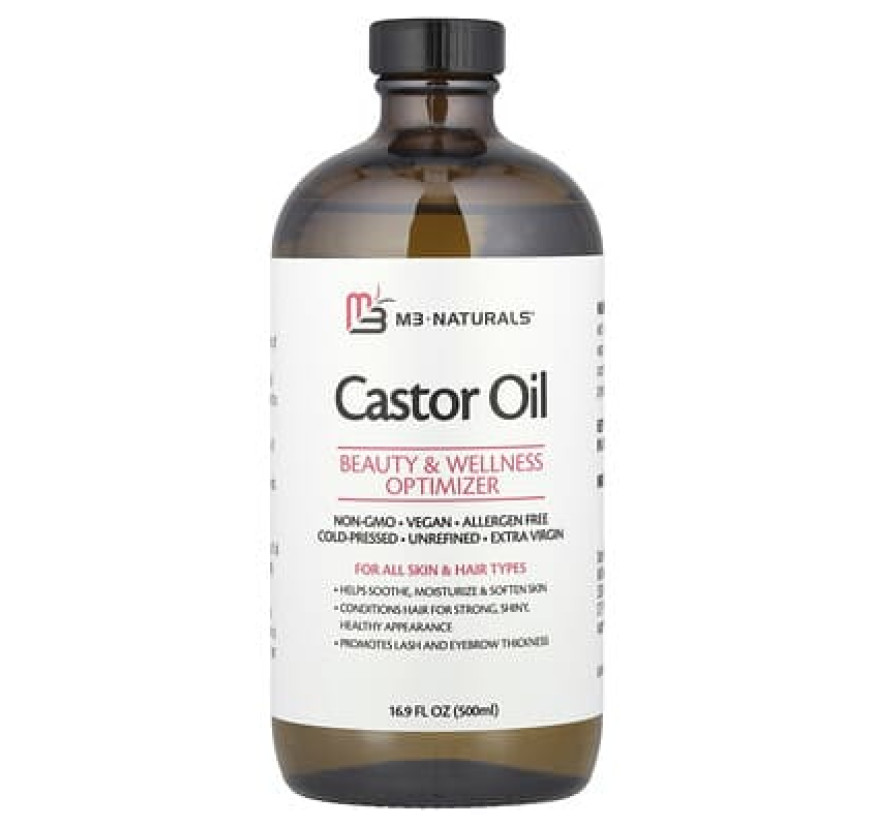 M3, Касторовое масло + обертывание для тела, 500 мл (16,9 жидк. Унции)