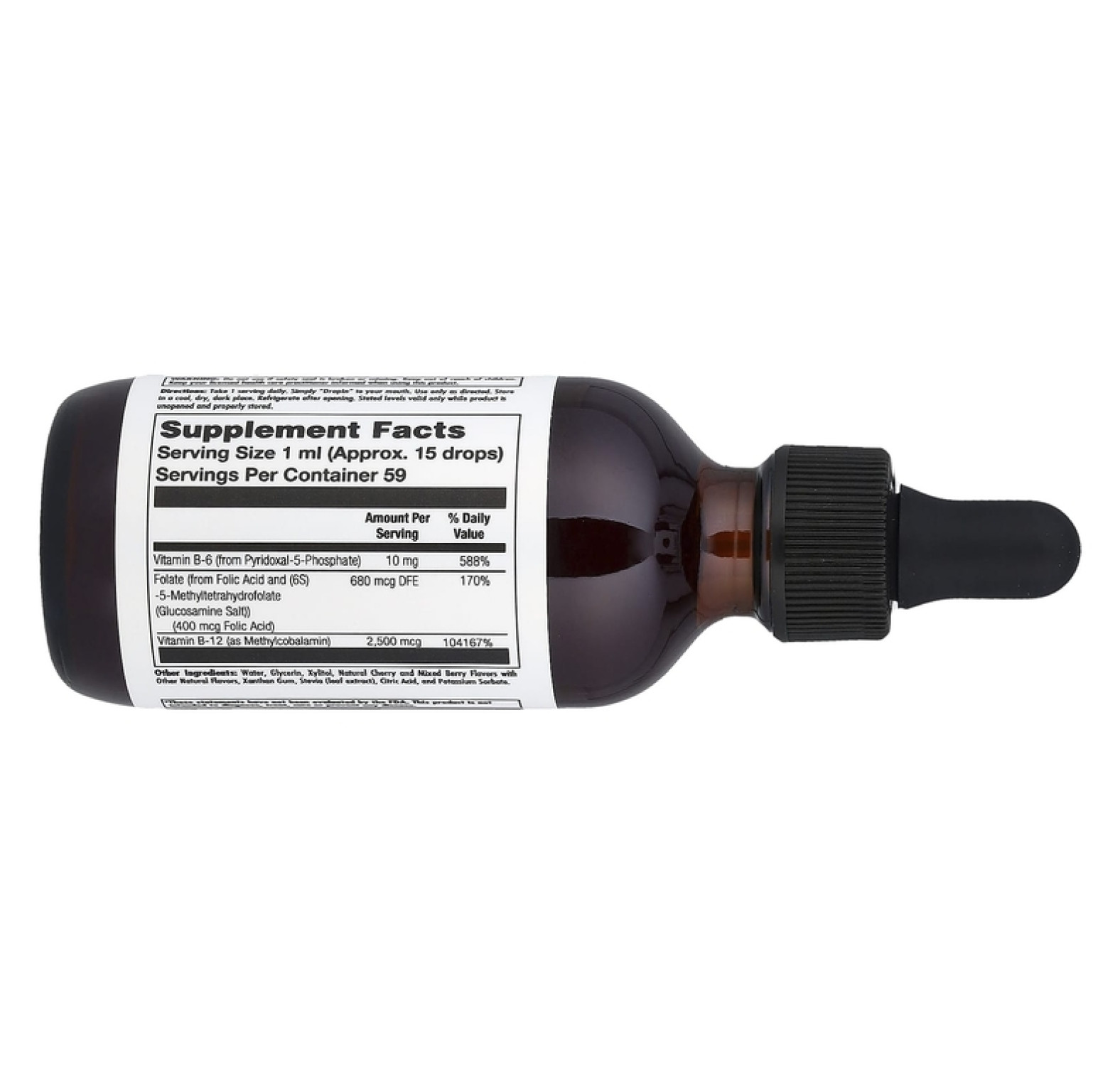 KAL, витамины B6, B12 и фолат, смесь ягод, 59 мл