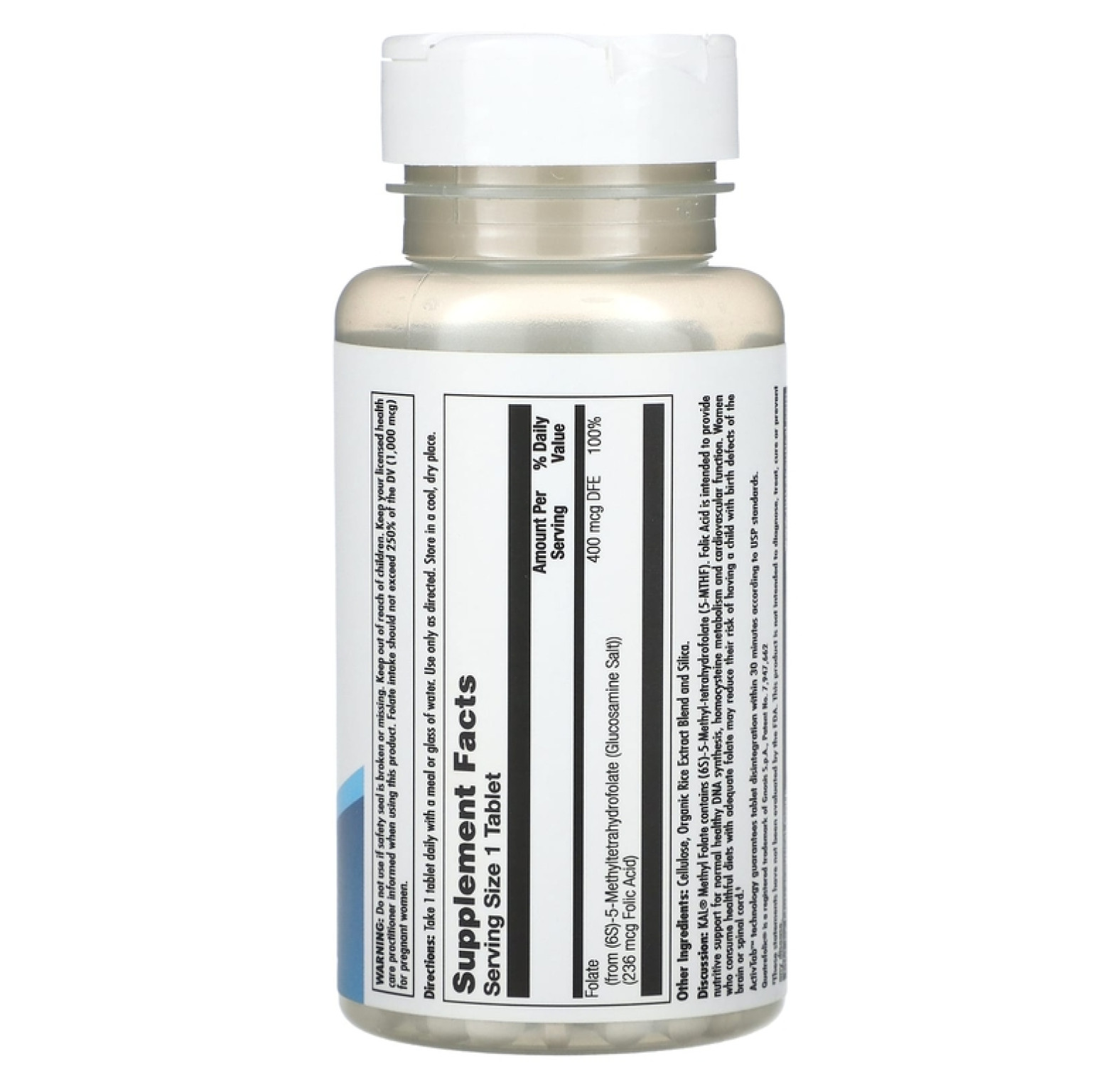 KAL, Метилфолат, 400 мкг DFE, 90 таблеток