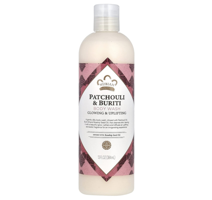 Nubian Heritage, гель для душа с маслом пачули и мавриции, 384 мл 
