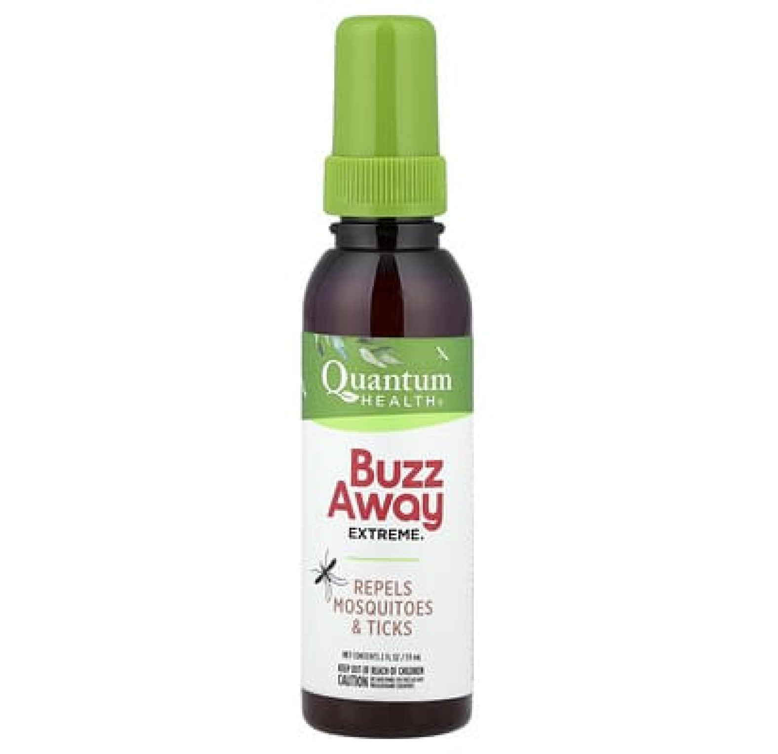 Quantum Health, Buzz Away Extreme®, средство от комаров и клещей, 59 мл (2 жидк. унции)