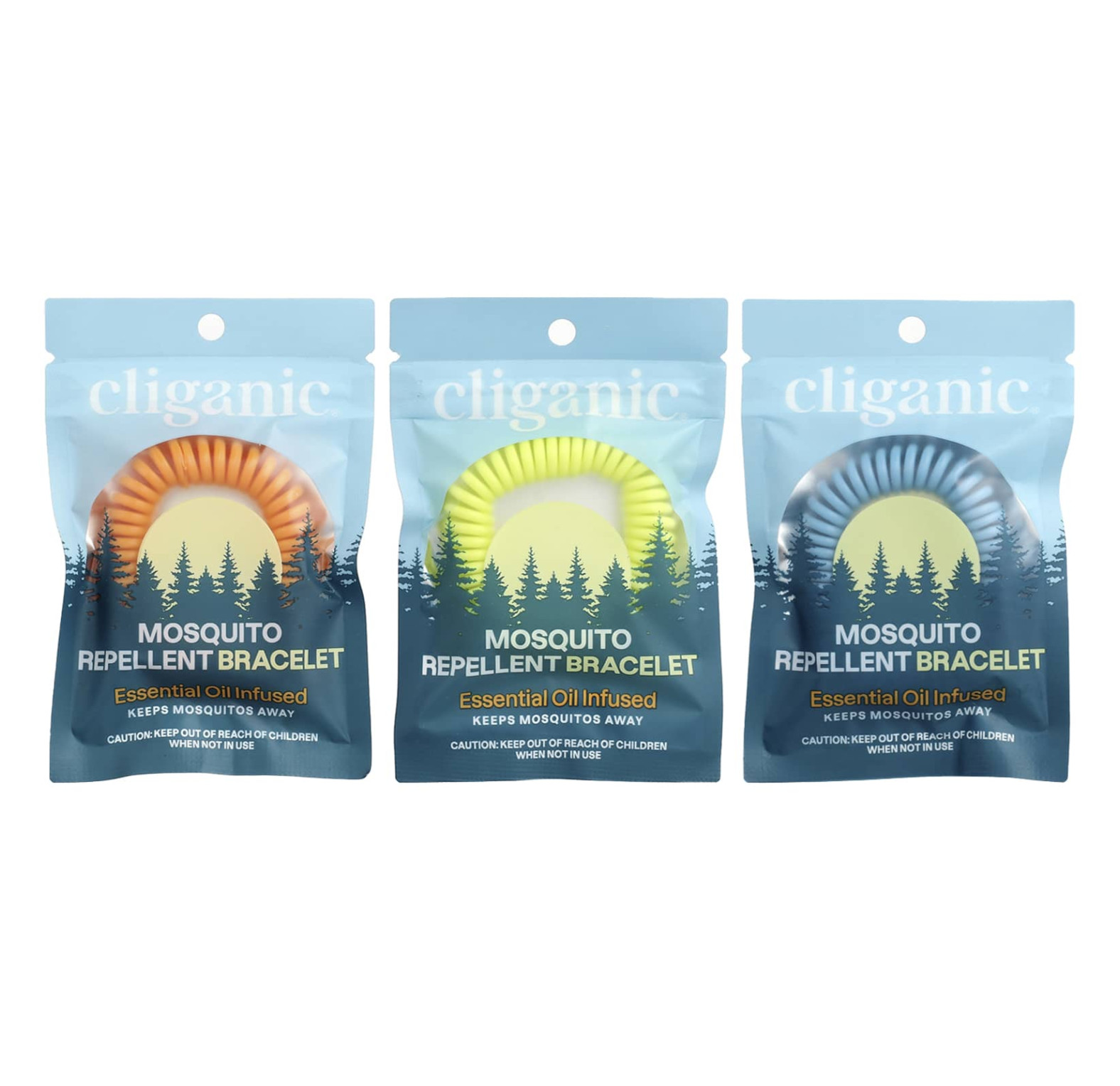 Cliganic, Браслет от комаров, 10 шт. В упаковке