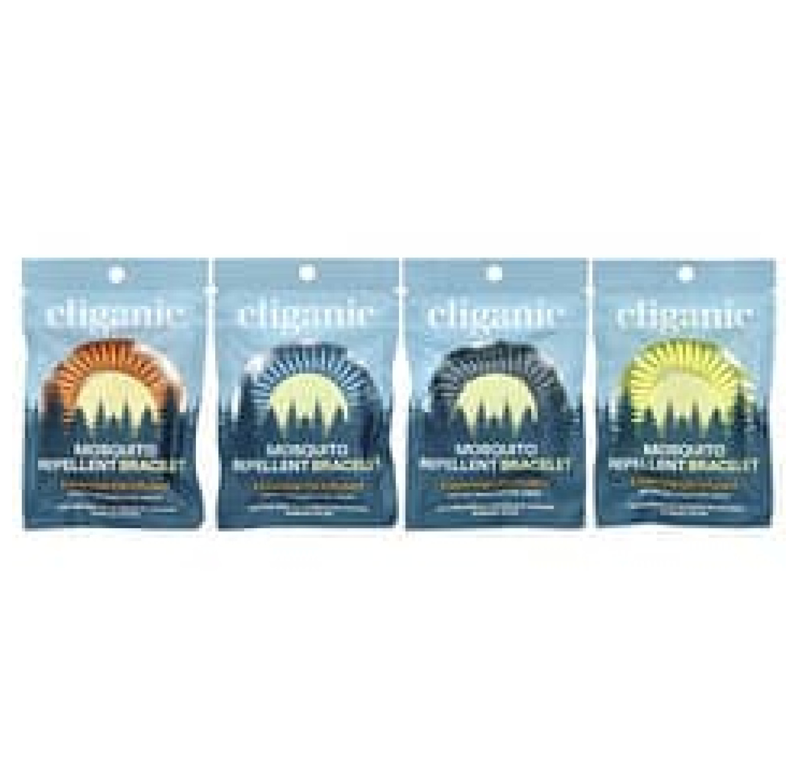 Cliganic, Браслет от комаров, универсальный размер, 5 браслетов в индивидуальной упаковке