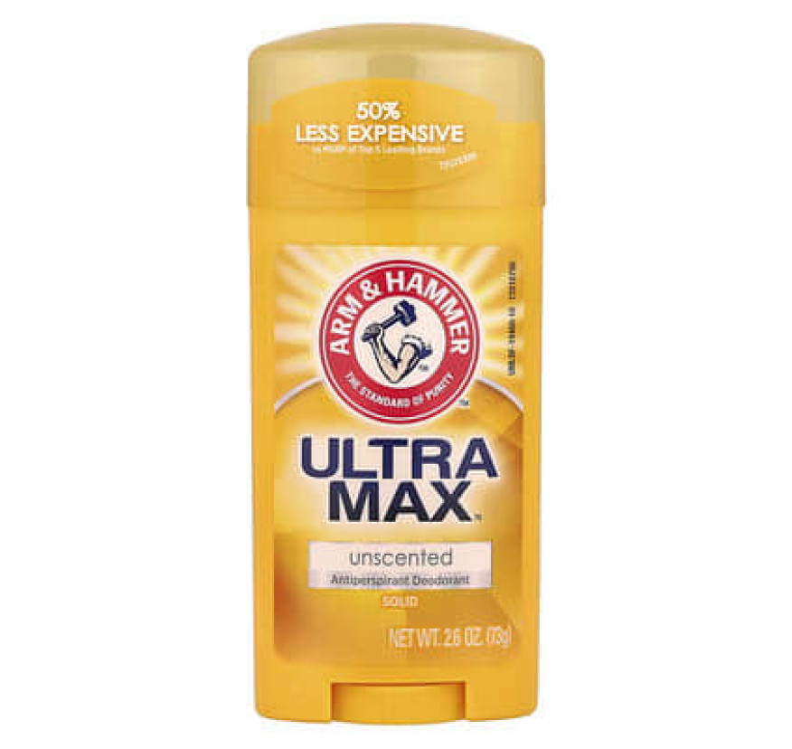 Arm & Hammer, UltraMax, твердый дезодорант-антиперспирант, без запаха, 73 г (2,6 унции)