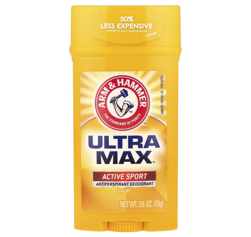 Arm & Hammer, UltraMax™, твёрдый дезодорант-антиперспирант, свежий аромат, 73 г (2,6 унции)