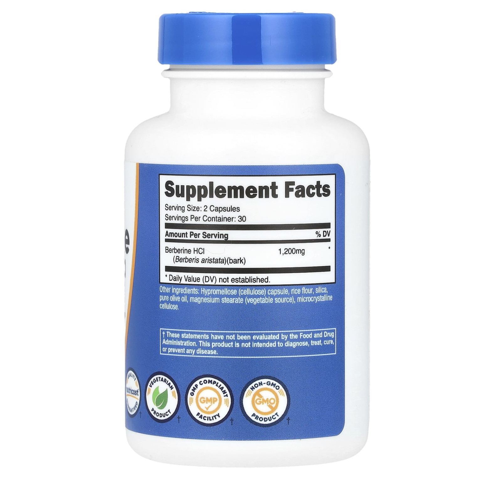 Nutricost, Берберин, 60 капсул