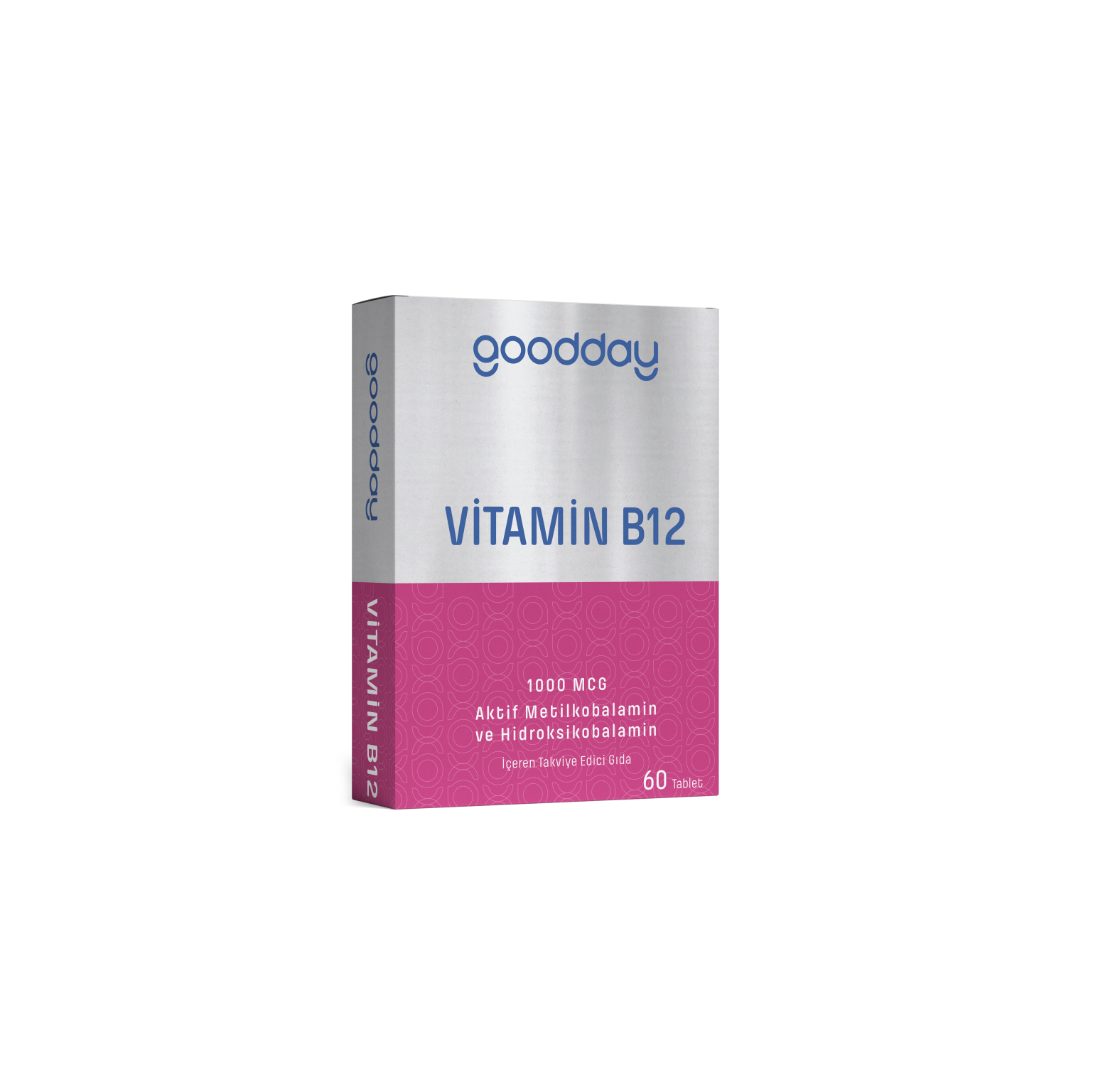 GOODDAY Витамин B12  60 таблеток / Для энергии, нервной системы и снижения усталости