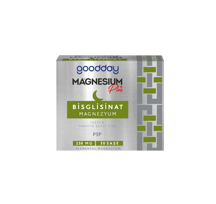 Магний GOODDAY BISGLISINAT / Для снятия стресса, улучшения сна, 30 пакетиков