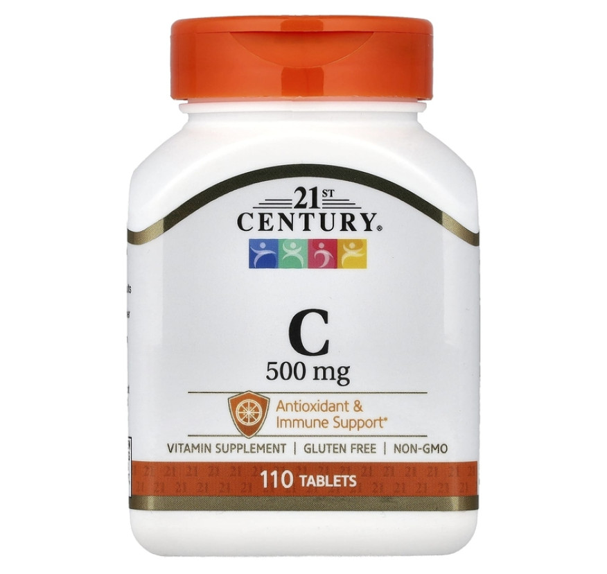 21st Century, витамин C, 500 мг, 110 таблеток