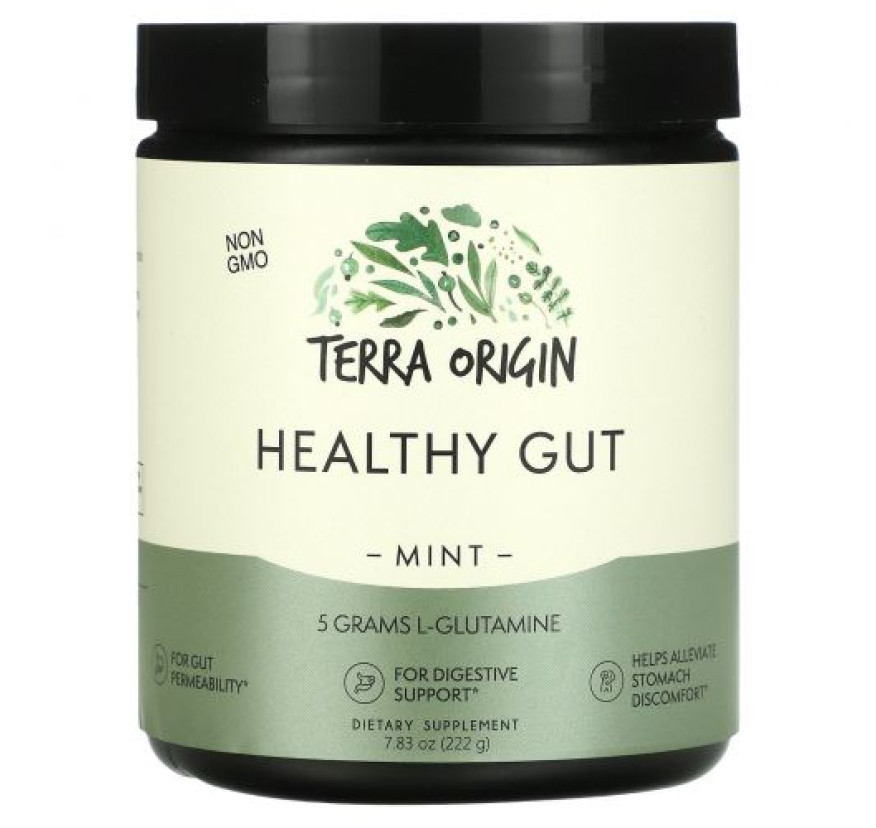 Terra Origin, добавка для нормализации функций желудочно-кишечного тракта, вкус мяты, 222 г